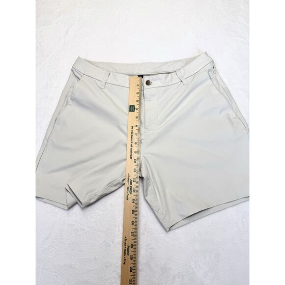 Lululemon ABC Classic-Fit Shorts 7” Warpstreme Beige Men’s Size 33 - Picture 8 of 9
